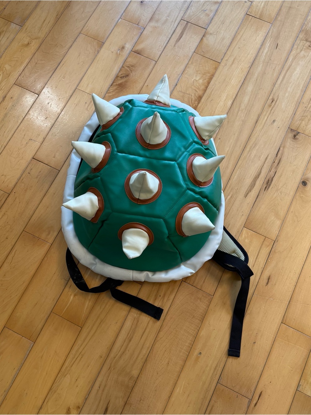 Nintendo Green Spiked bowser Shell Kids Backpack with White Spikes